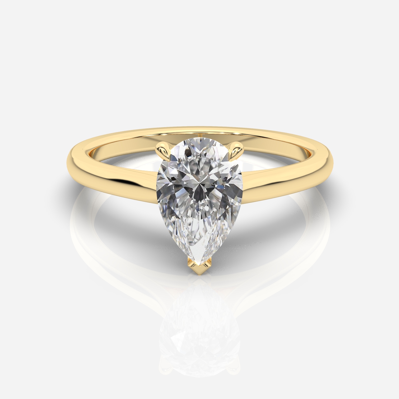 Ella Cathedral Solitaire Pear